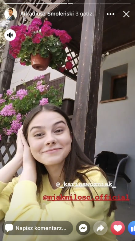 M jak miłość na planie. Basia (Karina Woźniak)