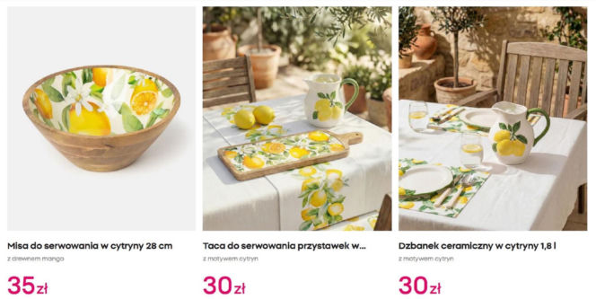 Ta cytrynowa zastawa z Pepco oczaruje każdego. Sprawi, że poczujesz się jak na Wybrzeżu Amalfi!