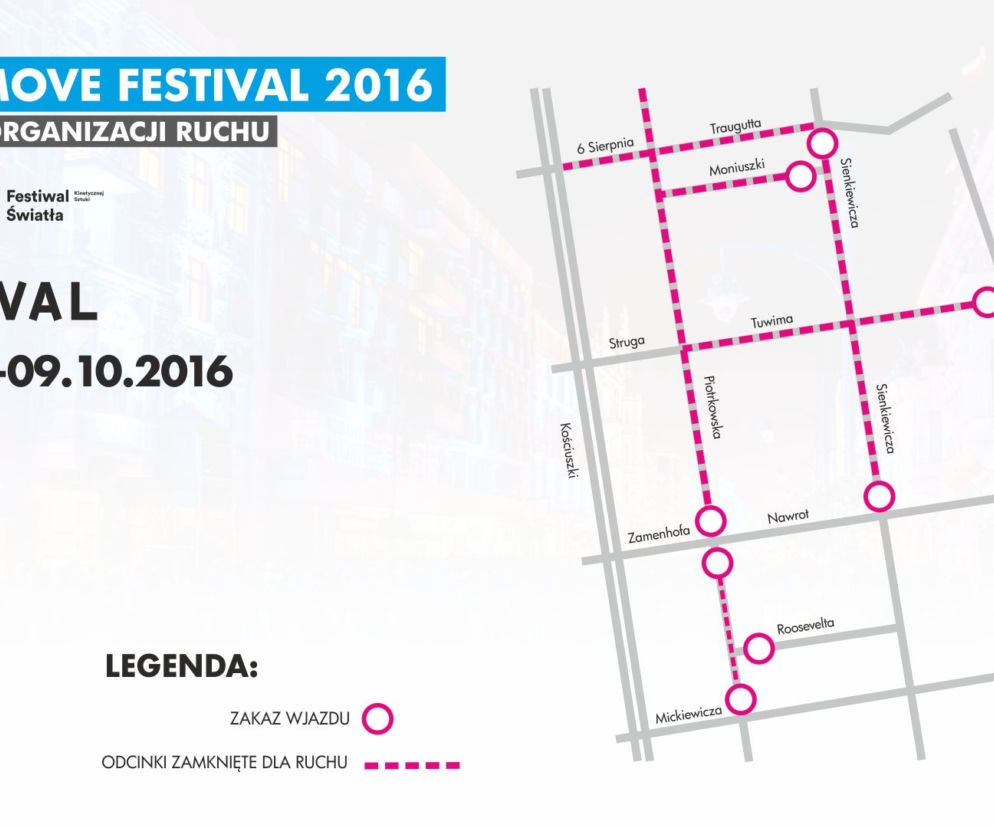 Komunikacja podczas Festiwalu Światła