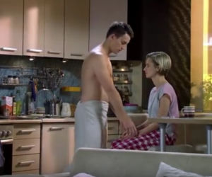 Pierwsza miłość. Sabina (Urszula Dębska), Natan (Krzysztof Kwiatkowski)