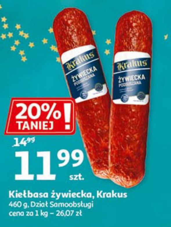  kiełbasa żywiecka 11,99 zł/sztuka