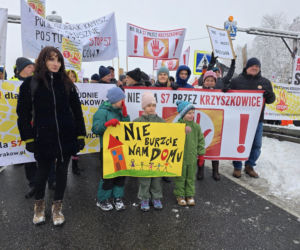 Blokada zakopianki i protesty przeciwko S7. Mieszkańcy są zdesperowani, chodzi o setki domów