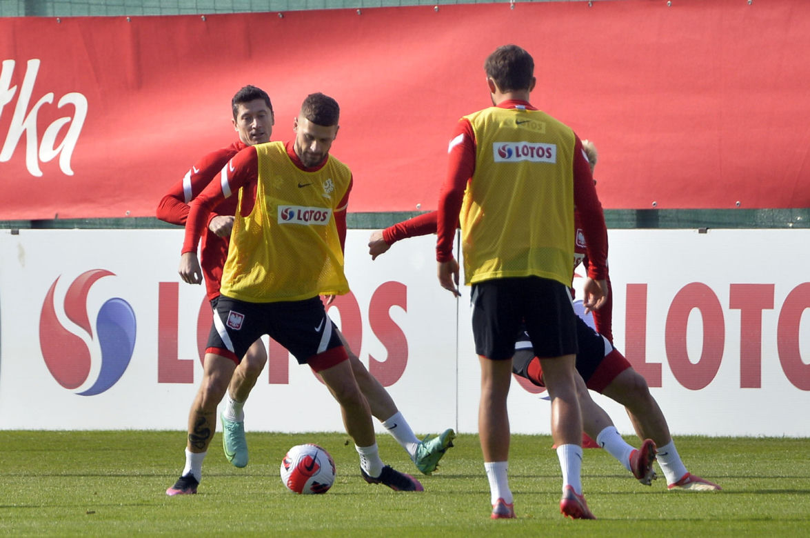 Trening reprezentacji na stadionie Legii