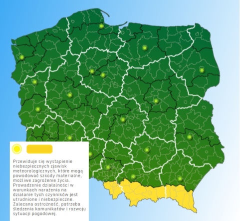 Zima 2017/18 - śnieg w kilku województwach