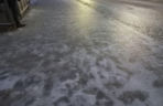 Skute lodem chodniki, ulice i... samochody. Trudny poranek dla kierowców w Lesznie