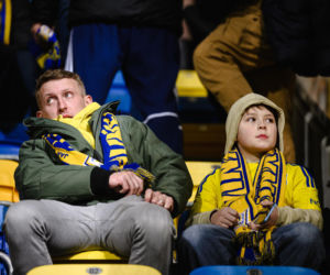 Arka Gdynia - Lechia Gdańsk: Zdjęcia kibiców z derbów Trójmiasta w ramach 23. kolejki PKO BP Ekstraklasy