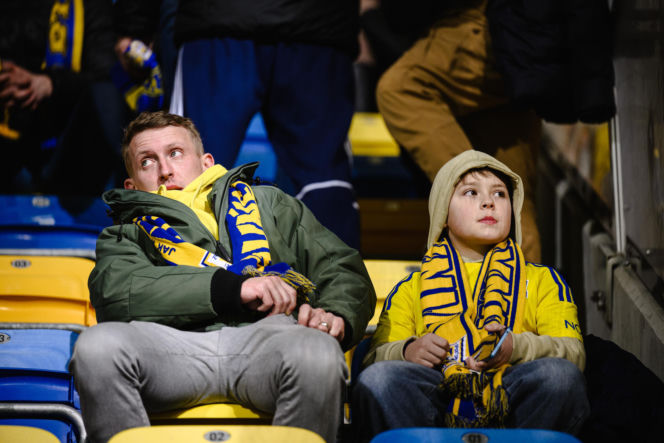 Arka Gdynia - Lechia Gdańsk: Zdjęcia kibiców z derbów Trójmiasta w ramach 23. kolejki PKO BP Ekstraklasy