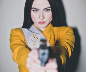 Miss Polski z Katowic wstąpiła na jeden dzień do policji. Anna Maria-Jaromin wzięła udział w teście sprawnościowym