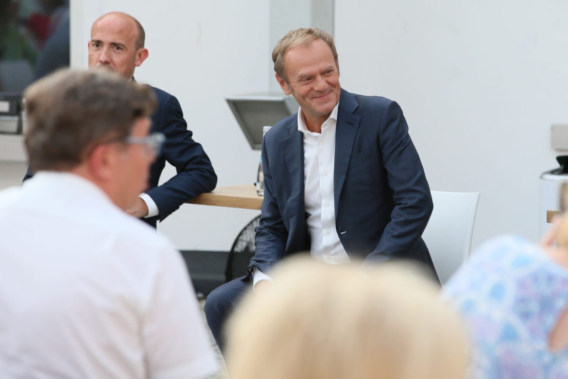Spotkanie Donalda Tuska z politykami Koalicji Obywatelskiej