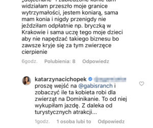 Kasia Cichopek dosiadła konia na Dominikanie