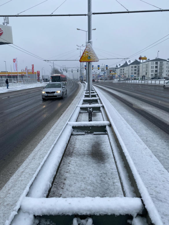 Kwietniowe opady śniegu w Lublinie