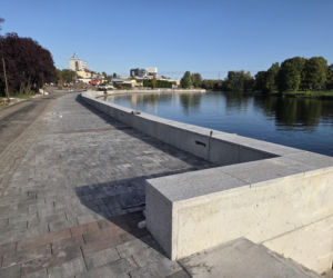 Tak zmieniają się bulwary nad Brdą. Trwa rewitalizacja nabrzeża w Bydgoszczy