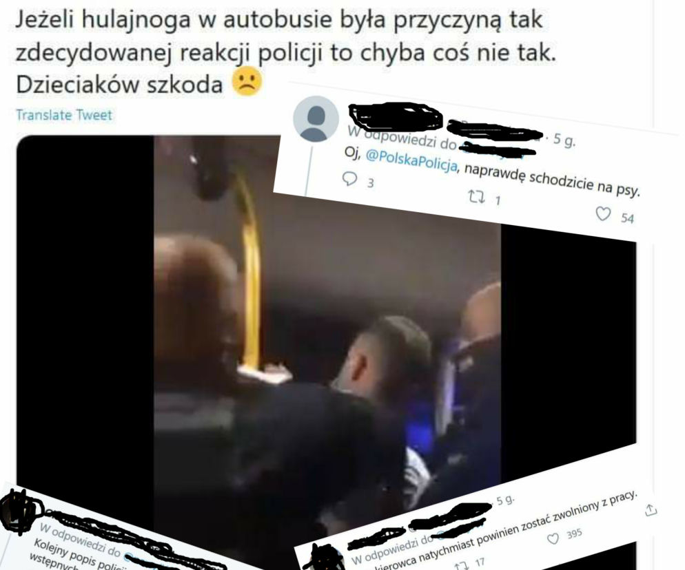 Jelenia Góra: Brutalna interwencja policji w autobusie miejskim. Poszło o hulajnogę elektryczną? Policja tłumaczy