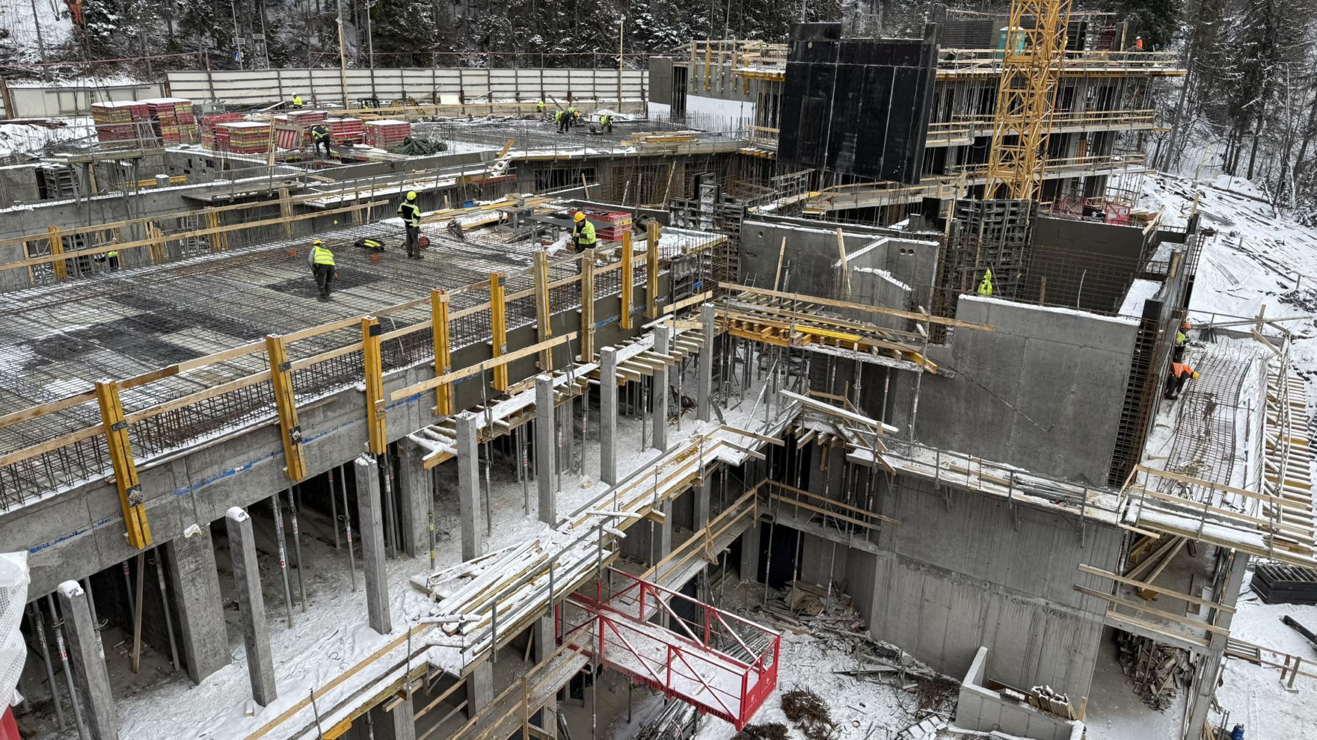 Budowa hotelu Salamandra w Kościelisku - luty 2026