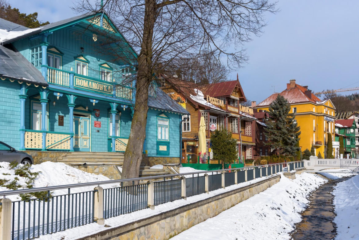 Krynica-Zdrój zimą