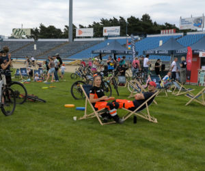 Rowerowa Stolica Polski - kręcili kilometry na stadionie w Lesznie