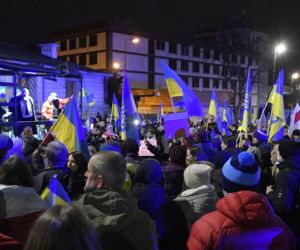 Kolejny protest pod ambasadą Rosji w Warszawie