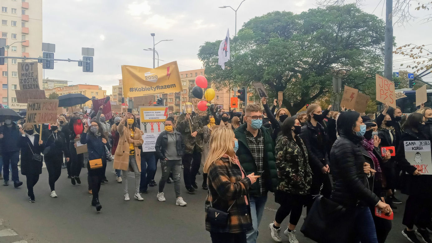 Protest kobiet w Szczecinie - 28.10.2020