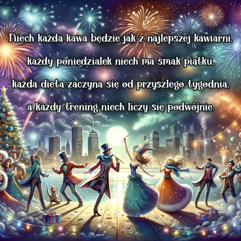 Kartka sylwestrowa śmieszna