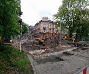 Apokalipsa na Al. Trzech Wieszczów. Rozkopane ulice, horror na drogach