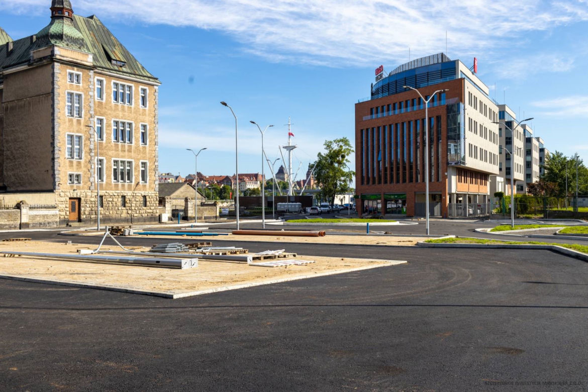 Przebudowa układu drogowego na Międzyodrzu - czerwiec 2022