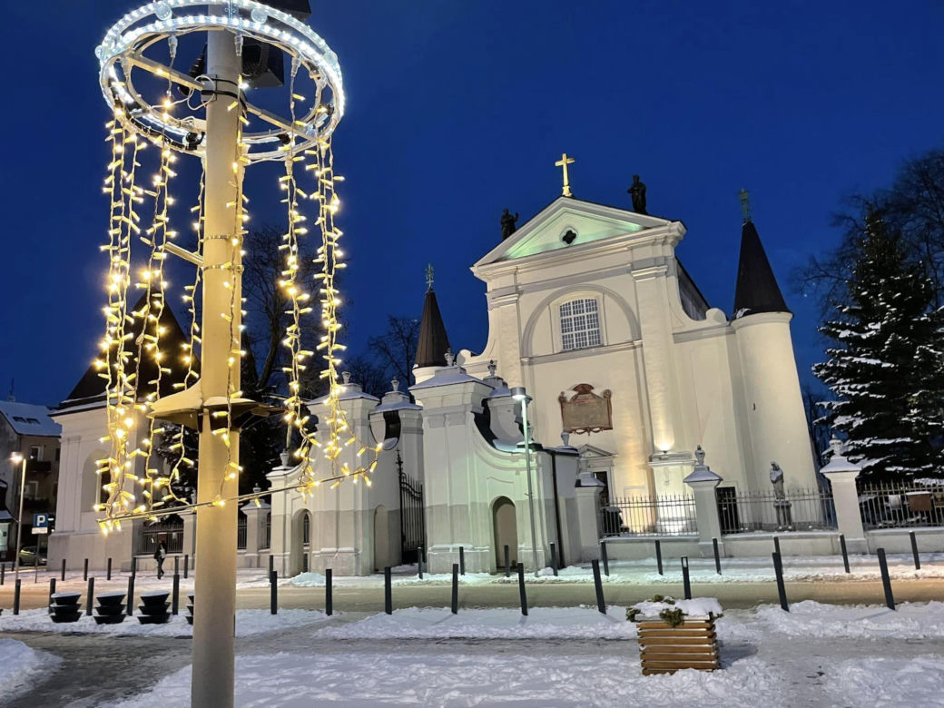 Świąteczne iluminacje w Węgrowie