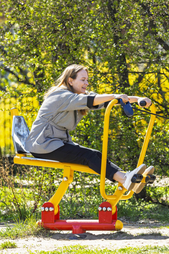 Pełczyńska-Nałęcz na siłowni. Tak wyglądał jej trening z psem