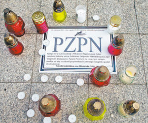 Zapalił znicz dla PZPN
