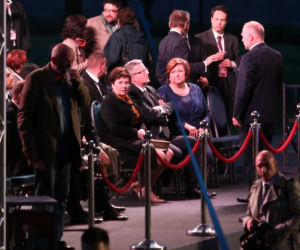 Widowisko Taniec Wolności Hanna Gronkiewicz-Waltz Bronisław Komorowski z żoną Anna
