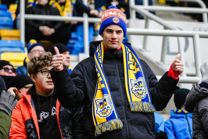 Arka Gdynia - GKS Katowice: Zdjęcia kibiców z meczu 22. kolejki PKO BP Ekstraklasy