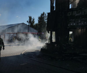 Pożar przy ul. Kasprowicza w Lublinie