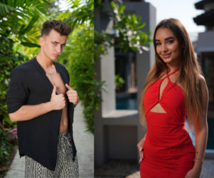 Nowi uczestnicy wchodzą do Hotelu Paradise 12. W tle wielki foch Magdy 