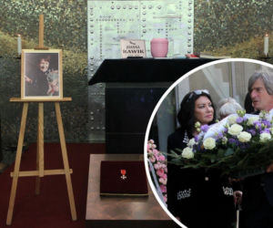 Znany dziennikarz pojawił się w tłumie na świeckim pogrzebie Joanny Rawik