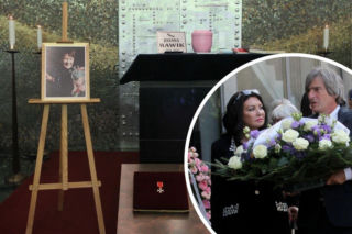 Znany dziennikarz pojawił się w tłumie na świeckim pogrzebie Joanny Rawik