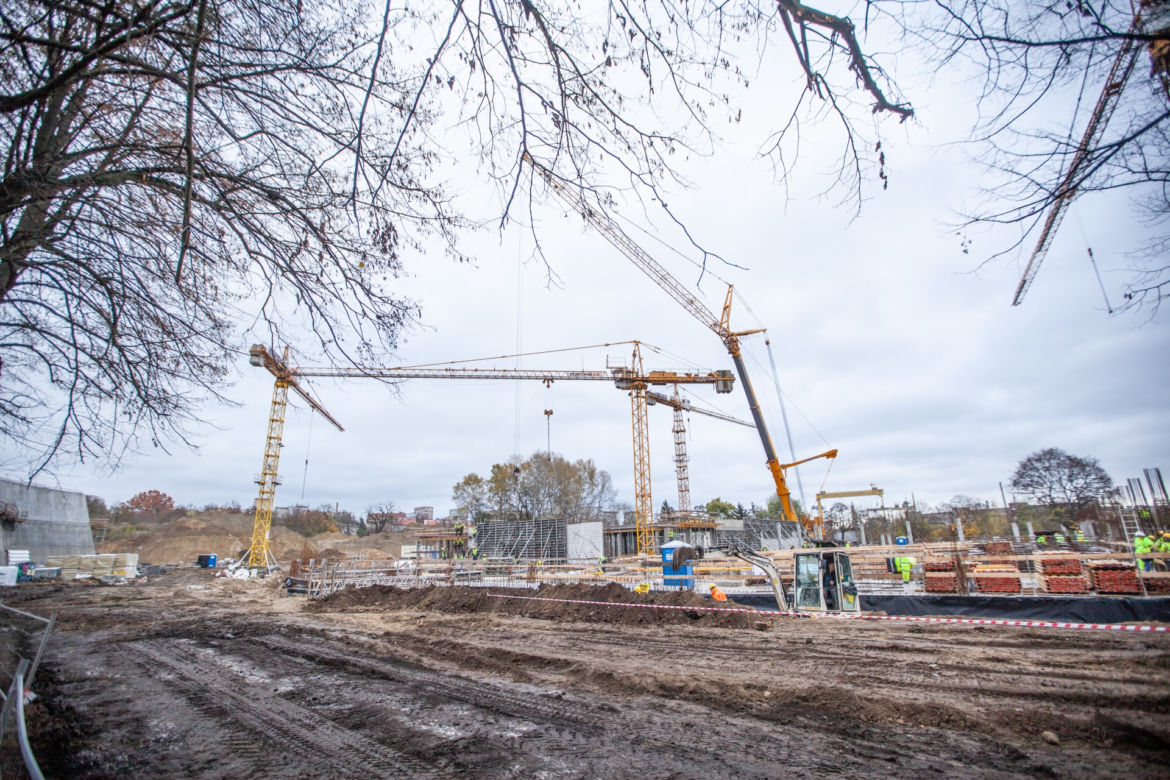 Budowa Fabryki Wody - grudzień 2020