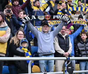 Arka Gdynia - Widzew Łódź: Zdjęcia kibiców i zawodników z meczu 25. kolejki PKO BP Ekstraklasy