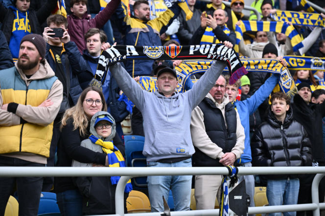 Arka Gdynia - Widzew Łódź: Zdjęcia kibiców i zawodników z meczu 25. kolejki PKO BP Ekstraklasy