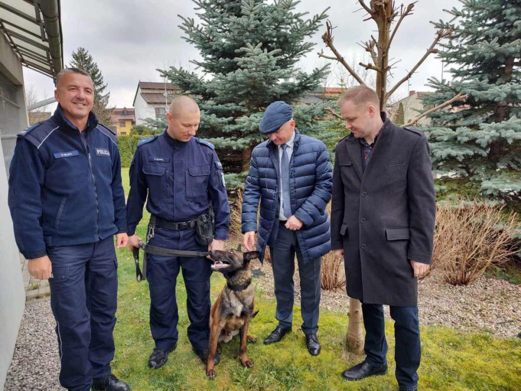Szewron dołączył do grona policjantów. To zawodowiec do zadań specjalnych na czterech łapach