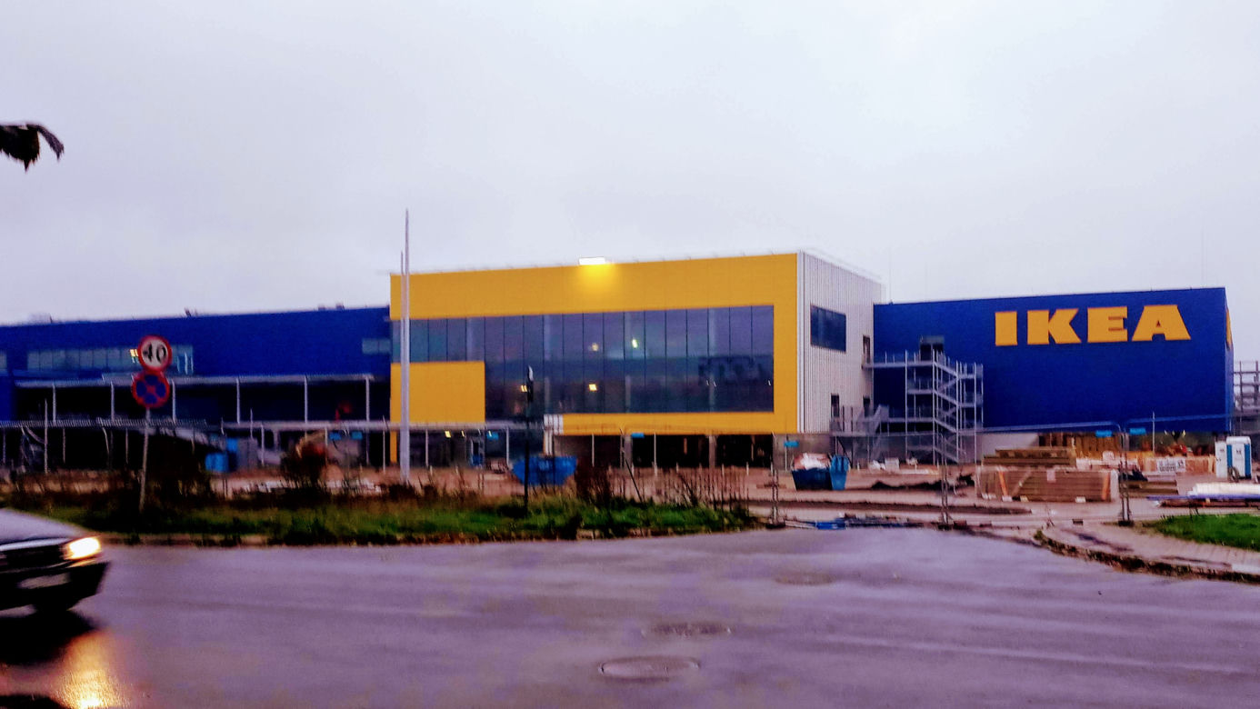 Budowa sklepu IKEA w Szczecinie - październik 2020