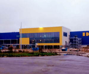 Budowa sklepu IKEA w Szczecinie - październik 2020