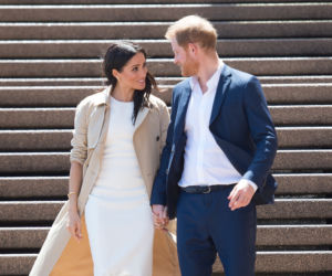 księżna Meghan Markle w ciąży i książę Harry w Australii