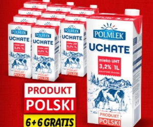 Polskie mleko Uchate 3,2 proc. – 1,49 zł/1 l   