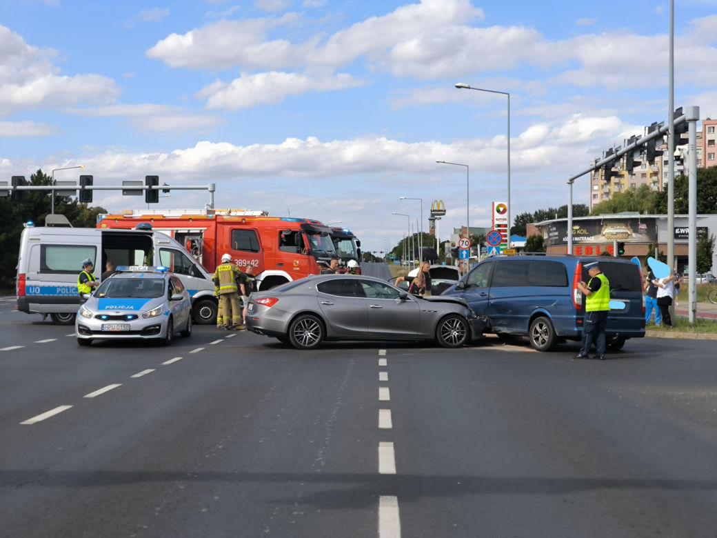 Wypadek pod Trapezem w Lesznie