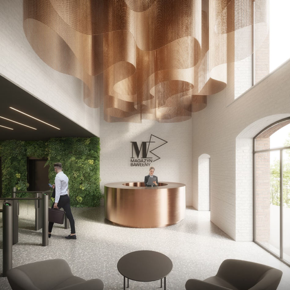 Magazyn Bawełny: nowy projekt biura Grupa 5 Architekci na terenie łódzkiej Manufaktury