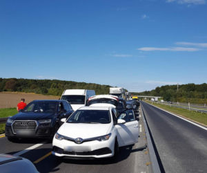 Poważny wypadek na A4 Katowice - Kraków. Przewróciła się ciężarówka