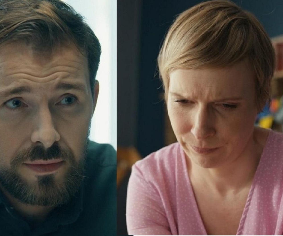 Kolaż twarzy Marcina Kodura (Oskar Stoczyński) z zamyślonym wyrazem oraz Soni (Weronika Nockowska) z grymasem bólu i rozczarowania, co odzwierciedla dramatyczne wydarzenia z serialu Barwy szczęścia w 3271. odcinku. Więcej o ich losach na stronie Super Seriale.