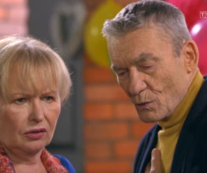 Barwy szczęścia odc. 2500. Stefan (Krzysztof Kiersznowski), Basia Grzelak (Sławomira Łozińska)