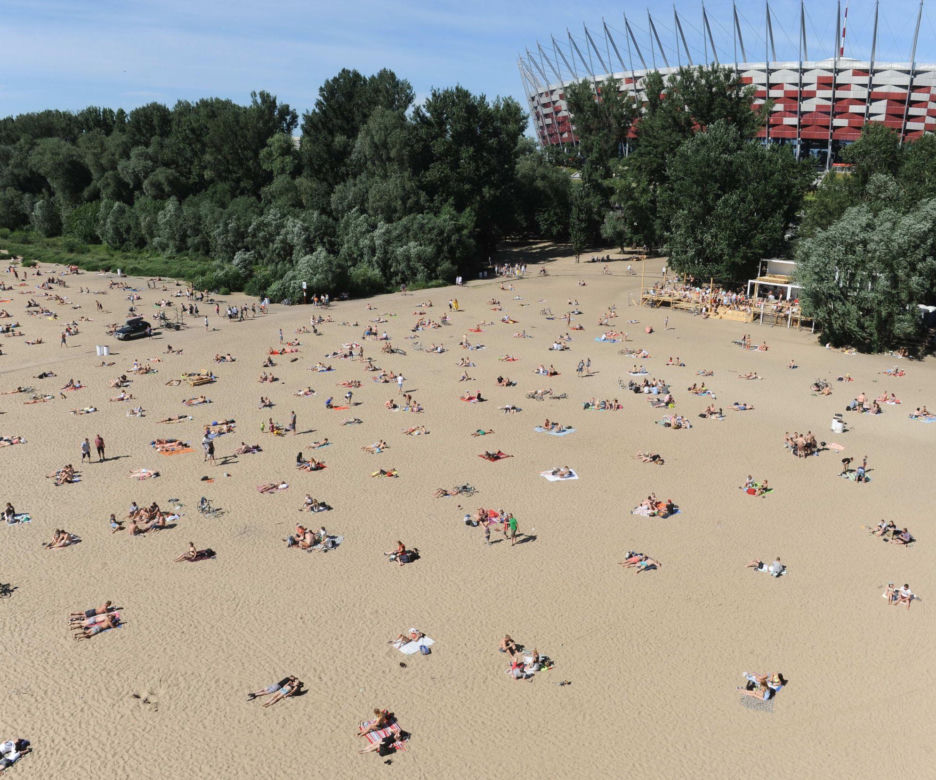 Największa plaża w Warszawie