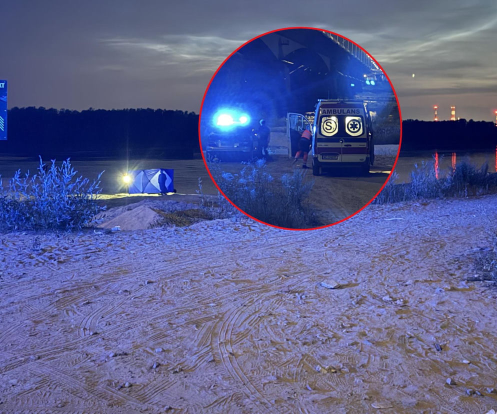 Ciało 39-latka przy plaży nudystów. Tragiczny finał kąpieli w czarnym punkcie na Wiśle