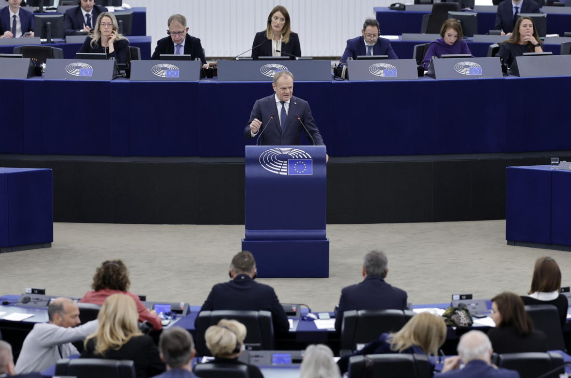 Wystąpienie Tuska w Parlamencie Europejskim